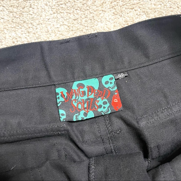 Vintage Living Dead Souls Studded Shorts Tripp NYC - Picture 2 of 2